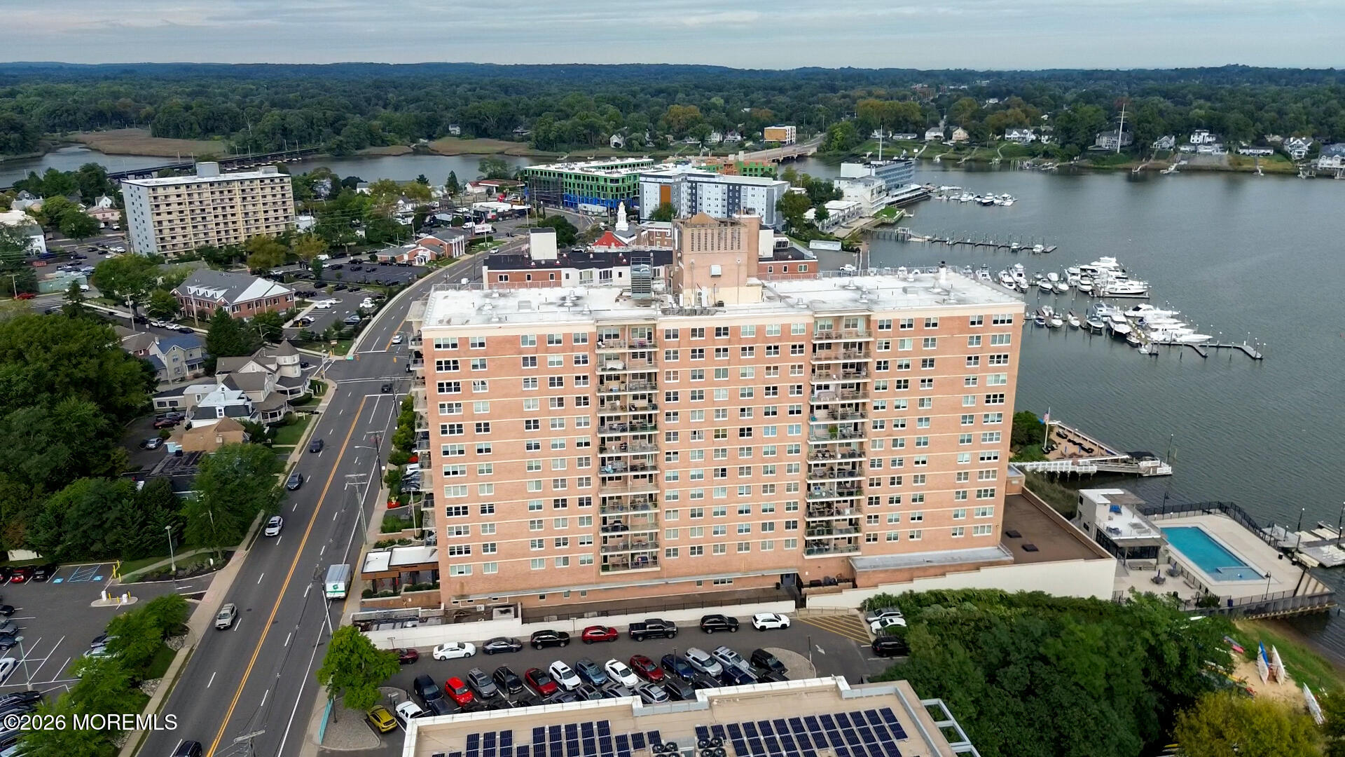 28 Riverside Avenue, Unit 6B Red Bank, NJ 07701 - Photo 30 of 31 Drone footage-4
