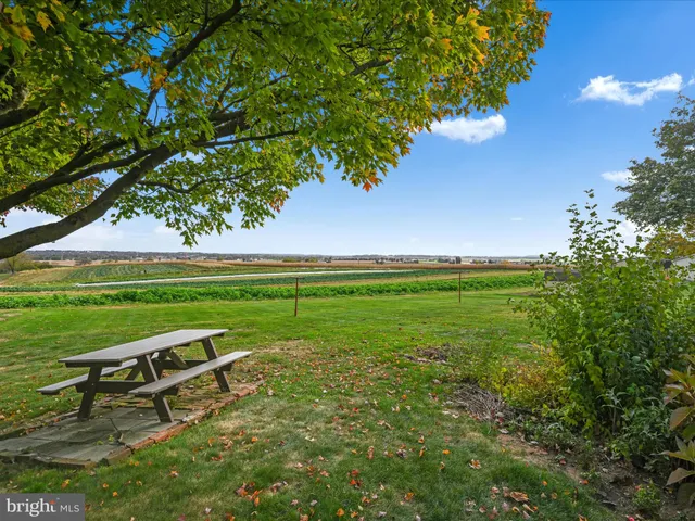 a garden with wooden fence