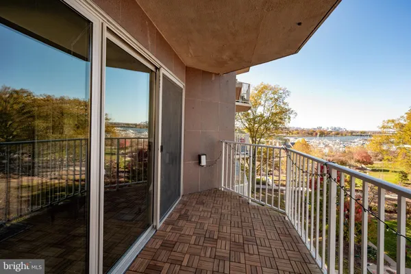 a view of a balcony