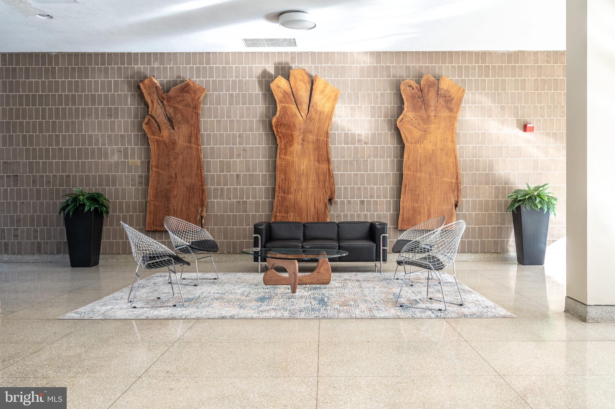 560 N Street Southwest, Unit N503 Washington, DC 20024 - Photo 24 of 35 a view of living room with furniture and floor to ceiling window