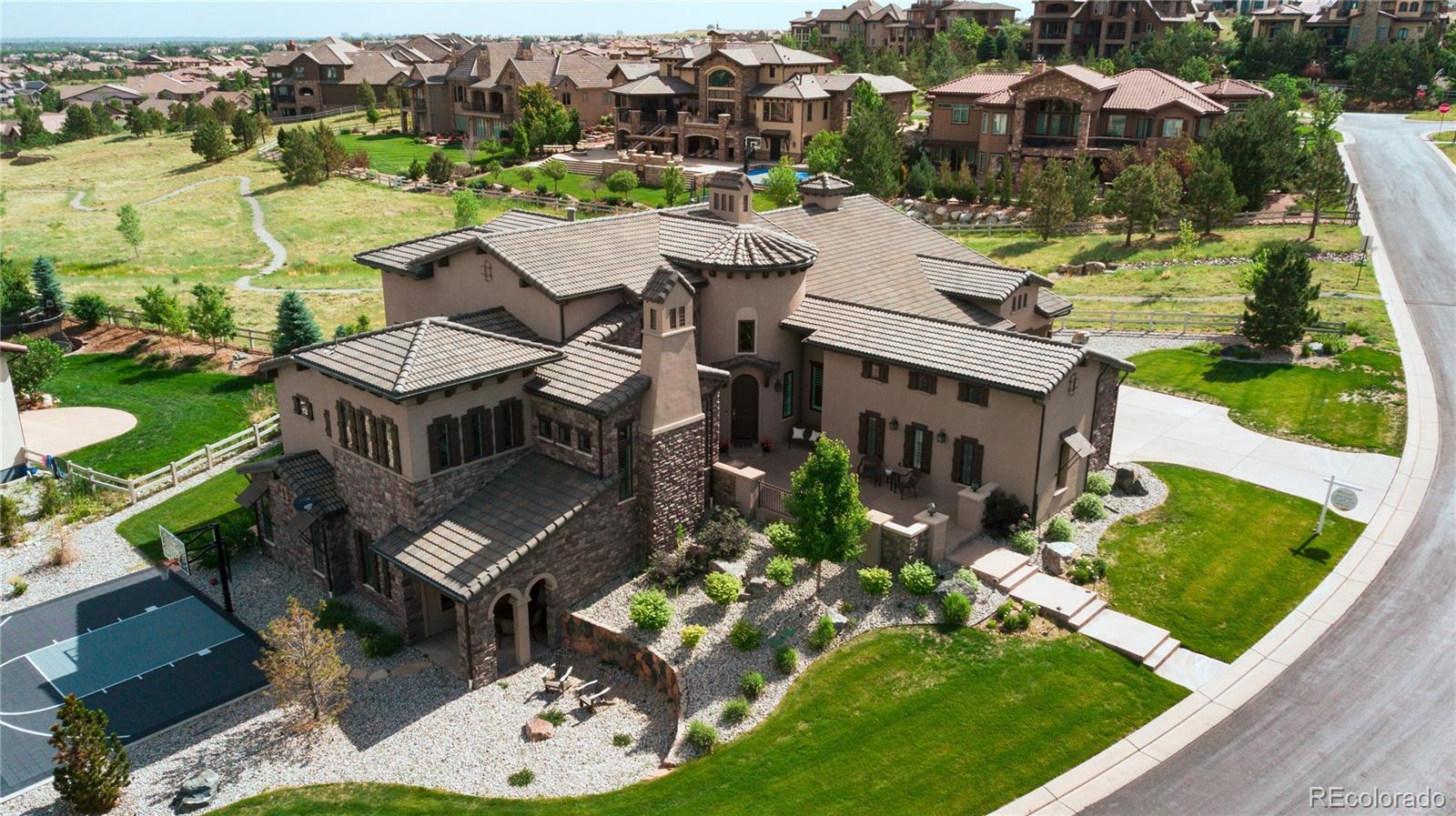 10890 Rainribbon Road Highlands Ranch, CO 80126 - Photo 2 of 40 an aerial view of a house with a garden
