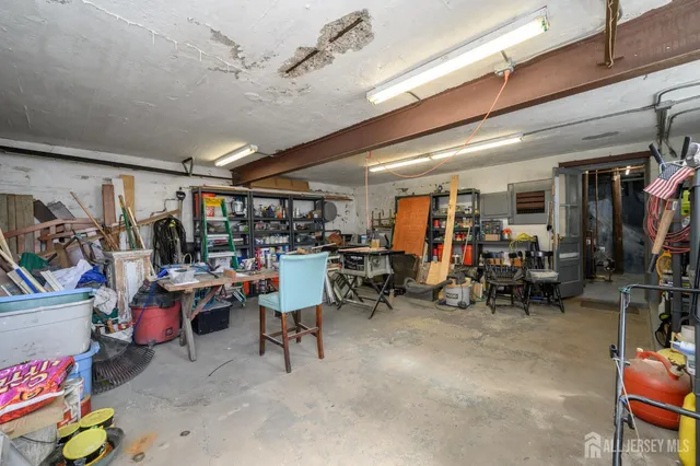 a view of a lake with houses in the back