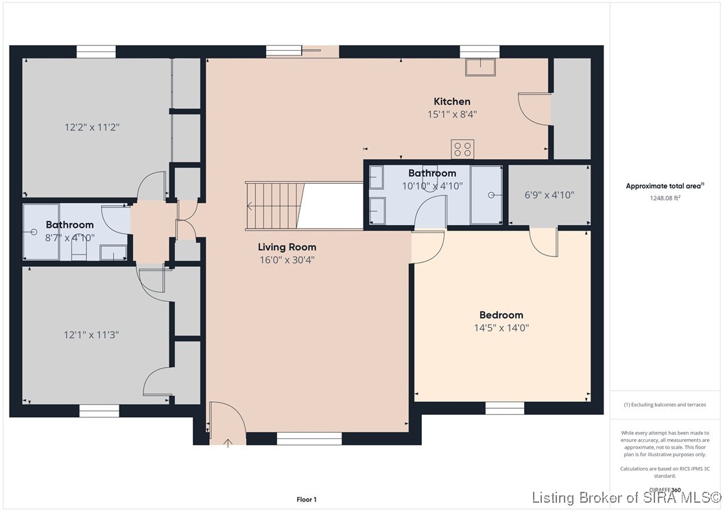 6209 Elanor Court Floyds Knobs, IN 47119 - Photo 24 of 25 Estimated Main Floor Floor Plans