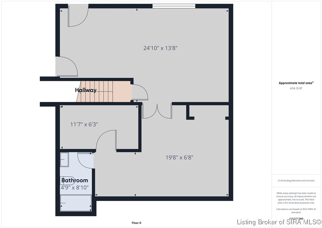 6209 Elanor Court Floyds Knobs, IN 47119 - Photo 25 of 25 Estimated Basement Floor Plans