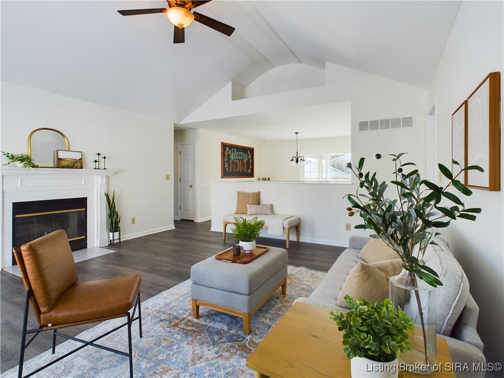 6209 Elanor Court Floyds Knobs, IN 47119 - Photo 3 of 25 Wood Burning Fireplace