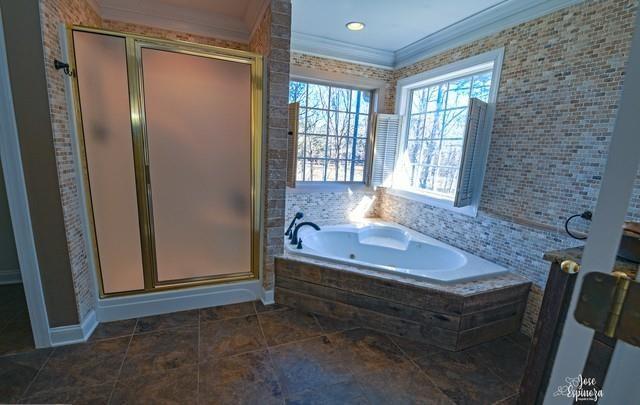 355 Golf View Drive Cohutta, GA 30710 - Photo 22 of 41 a bathroom with a tub sink and mirror