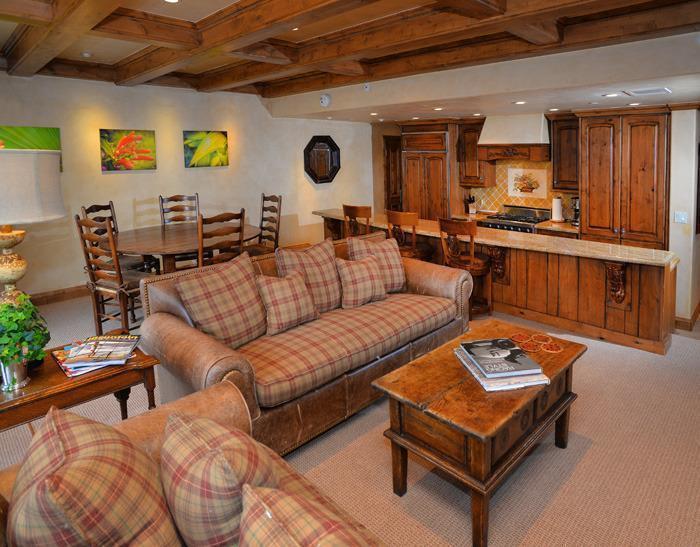 120 Willow Bridge Road, Unit 4H Vail, CO 81657 - Photo 17 of 17 Living/Dining/Kitchen open floorplan