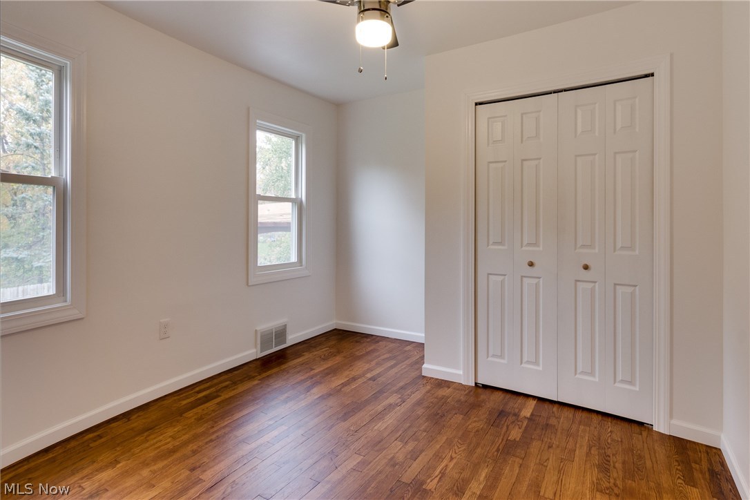 38705 Chardon Road Willoughby Hills, OH 44094 - Photo 19 of 35 Spacious closet in the No 2 Bedroom - with great space and nice windows and again - don't forget the refinished gleaming flooring
