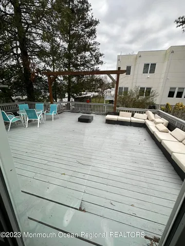 a view of outdoor space with seating