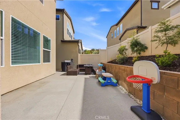 a view of outdoor space deck and living room