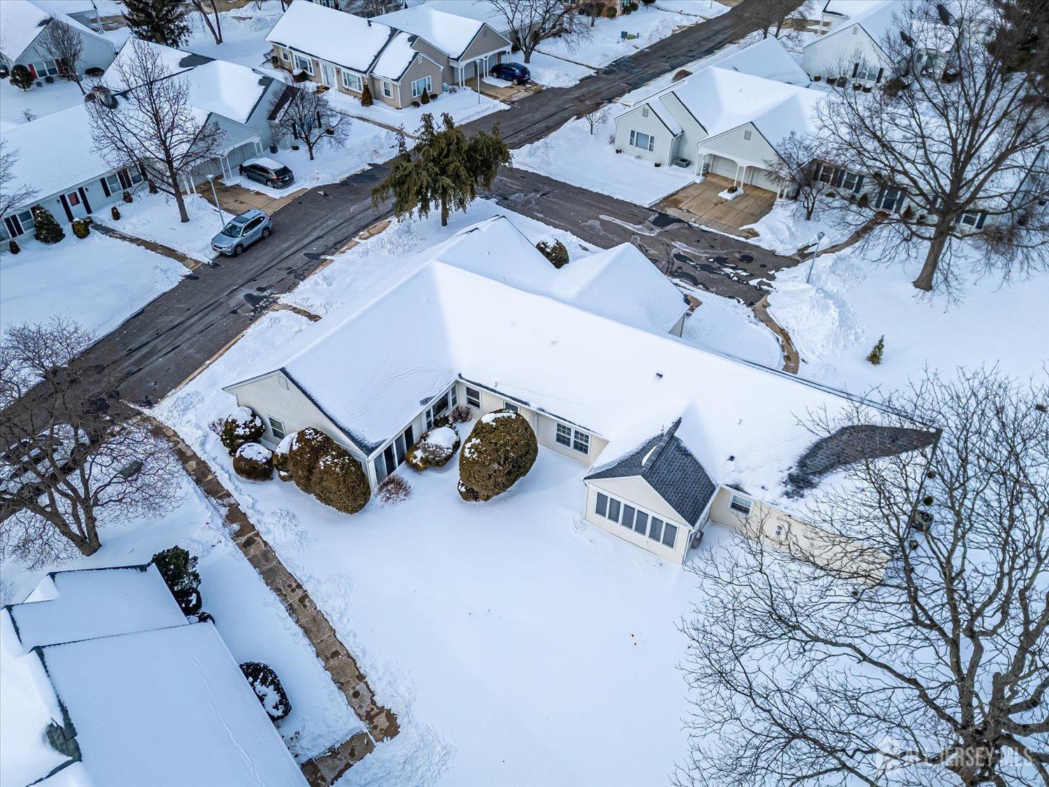 628A Windsor Way, Unit B Monroe Township, NJ 08831 - Photo 38 of 50 an aerial view of a house with outdoor space
