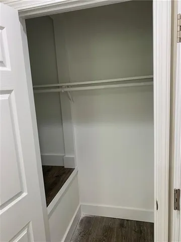 a view of a walk in closet