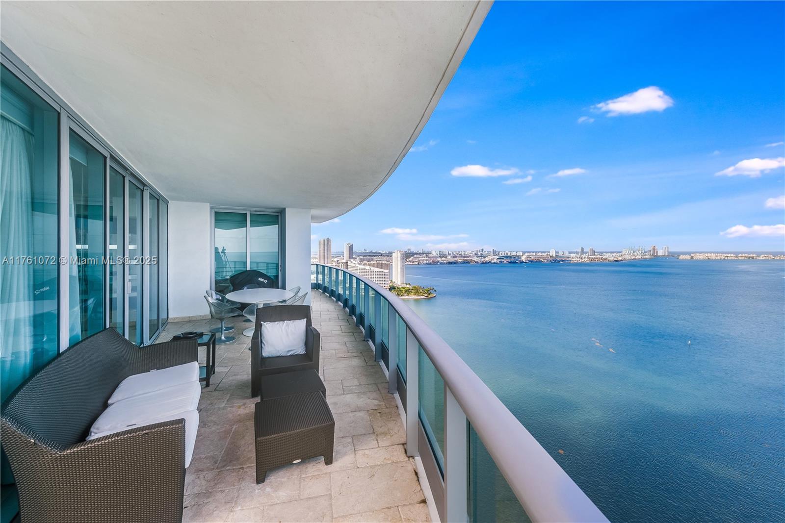 1331 Brickell Bay Drive, Unit 3311 Miami, FL 33131 - Photo 37 of 43 a balcony with furniture and city view