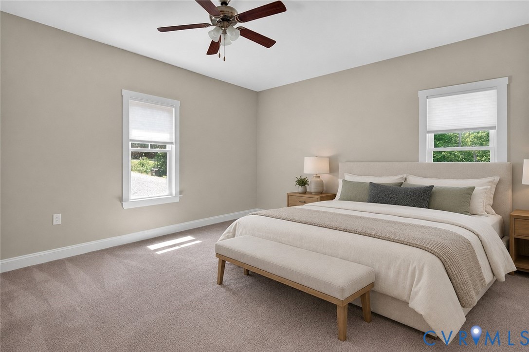 3834 Three Chopt Road Gum Spring, VA 23065 - Photo 18 of 56 Carpeted bedroom with neutral wall tones and a cei