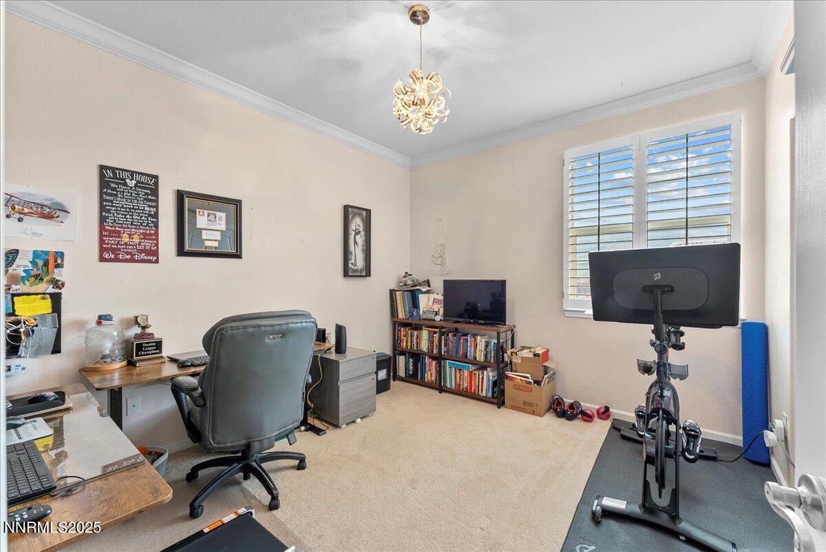 10755 Copper Lake Drive Reno, NV 89521 - Photo 26 of 40 a view of a workspace with furniture and a window