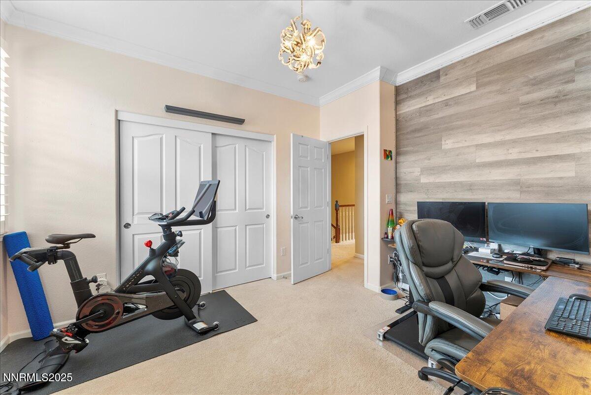10755 Copper Lake Drive Reno, NV 89521 - Photo 27 of 40 a view of a workspace with furniture and a window