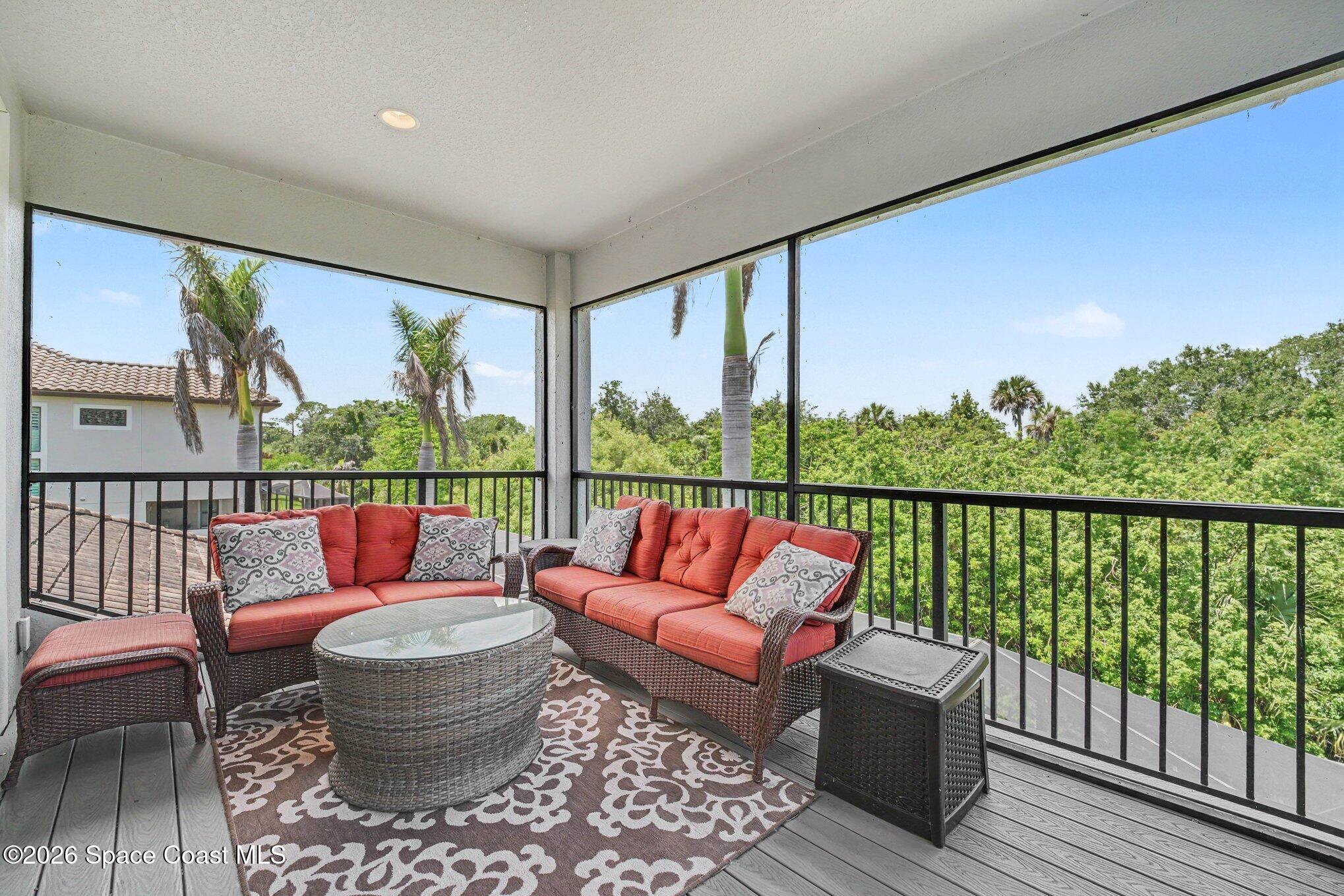 5008 Duson Way Rockledge, FL 32955 - Photo 34 of 54 Screened Balcony