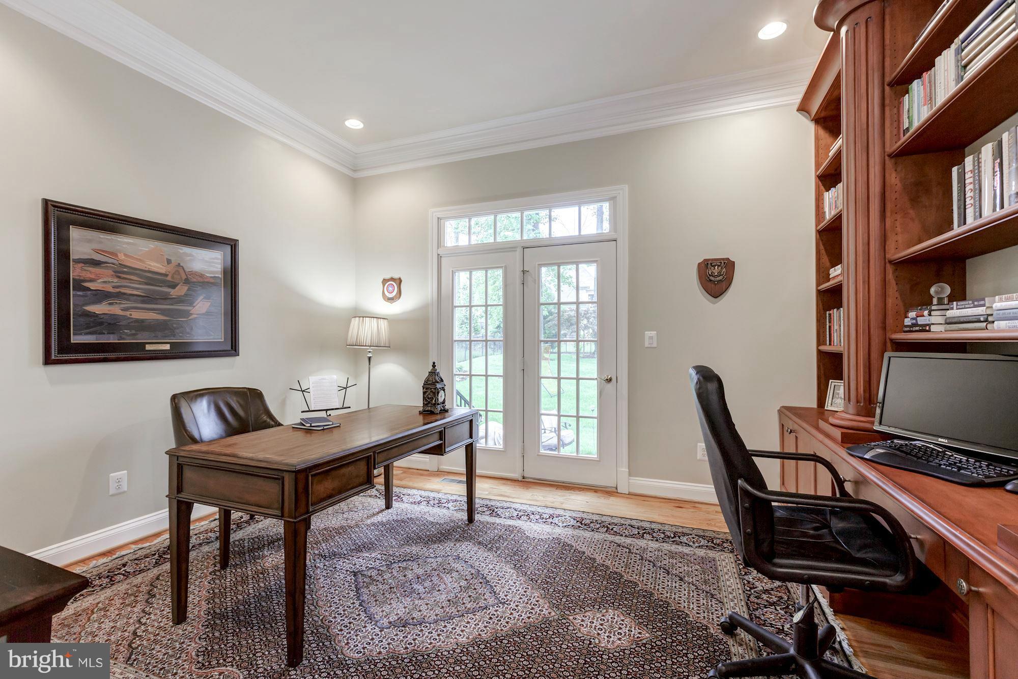 936 Dominion Reserve Drive McLean, VA 22102 - Photo 13 of 30 Main Level Office with custom built-ins