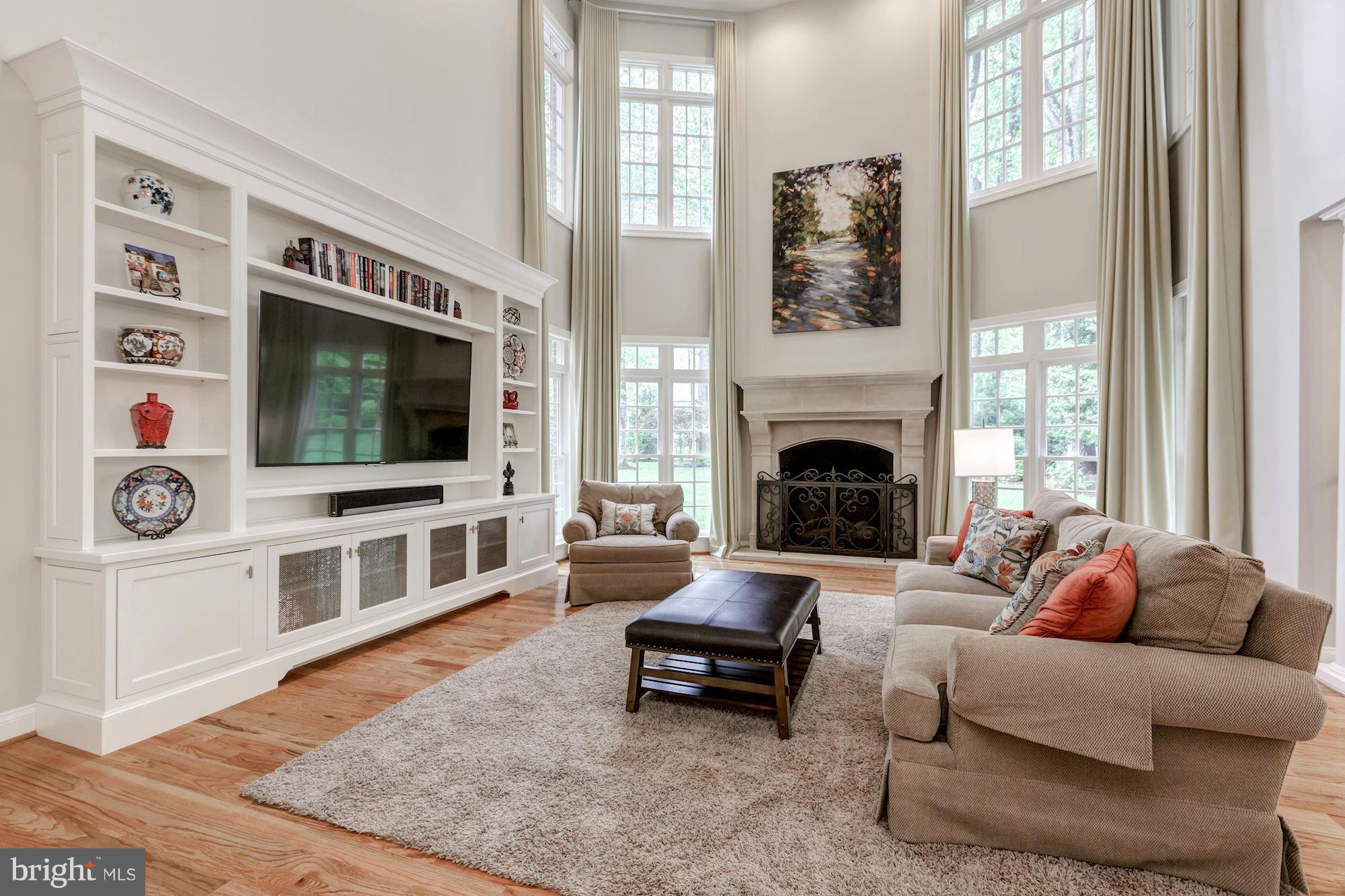 936 Dominion Reserve Drive McLean, VA 22102 - Photo 6 of 30 2-Story Family Room with NEW Custom Built-Ins