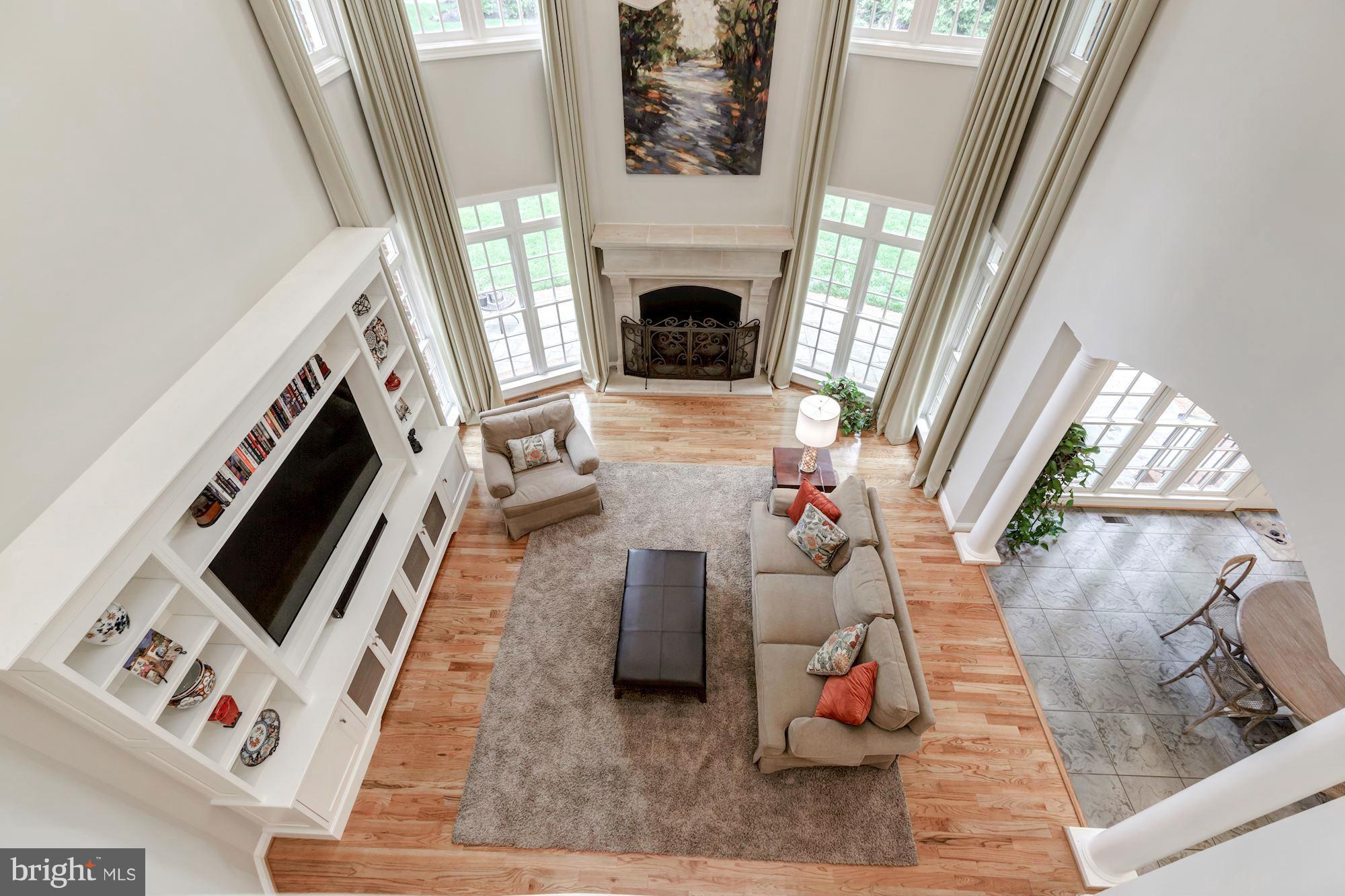 936 Dominion Reserve Drive McLean, VA 22102 - Photo 7 of 30 2-Story Family Room with NEW Custom Built-Ins
