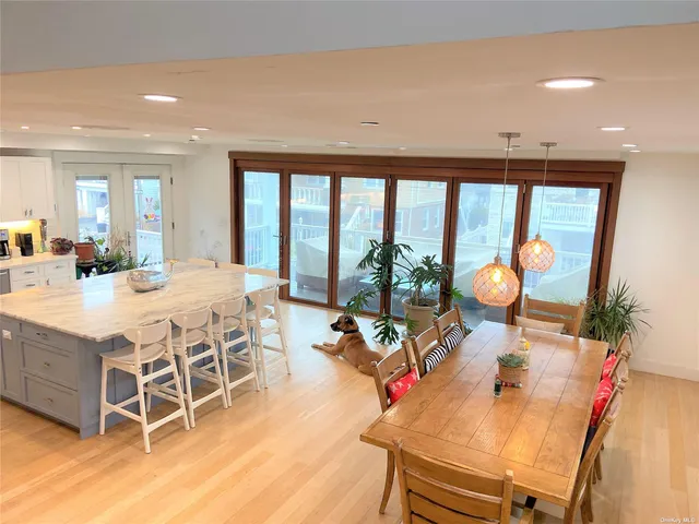 a bed room with a bed and a table