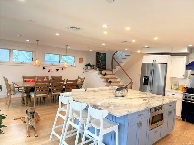 a large kitchen with lots of counter space and appliances