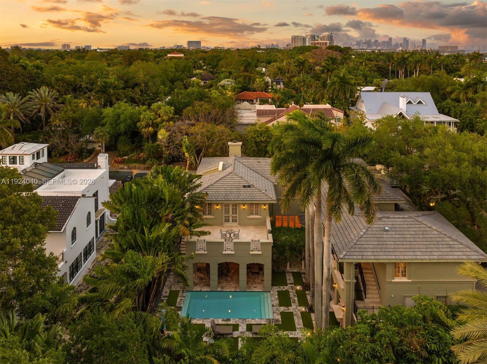 3460 South Moornings Way Miami, FL 33133 - Photo 27 of 29 an aerial view of residential houses with outdoor space and trees