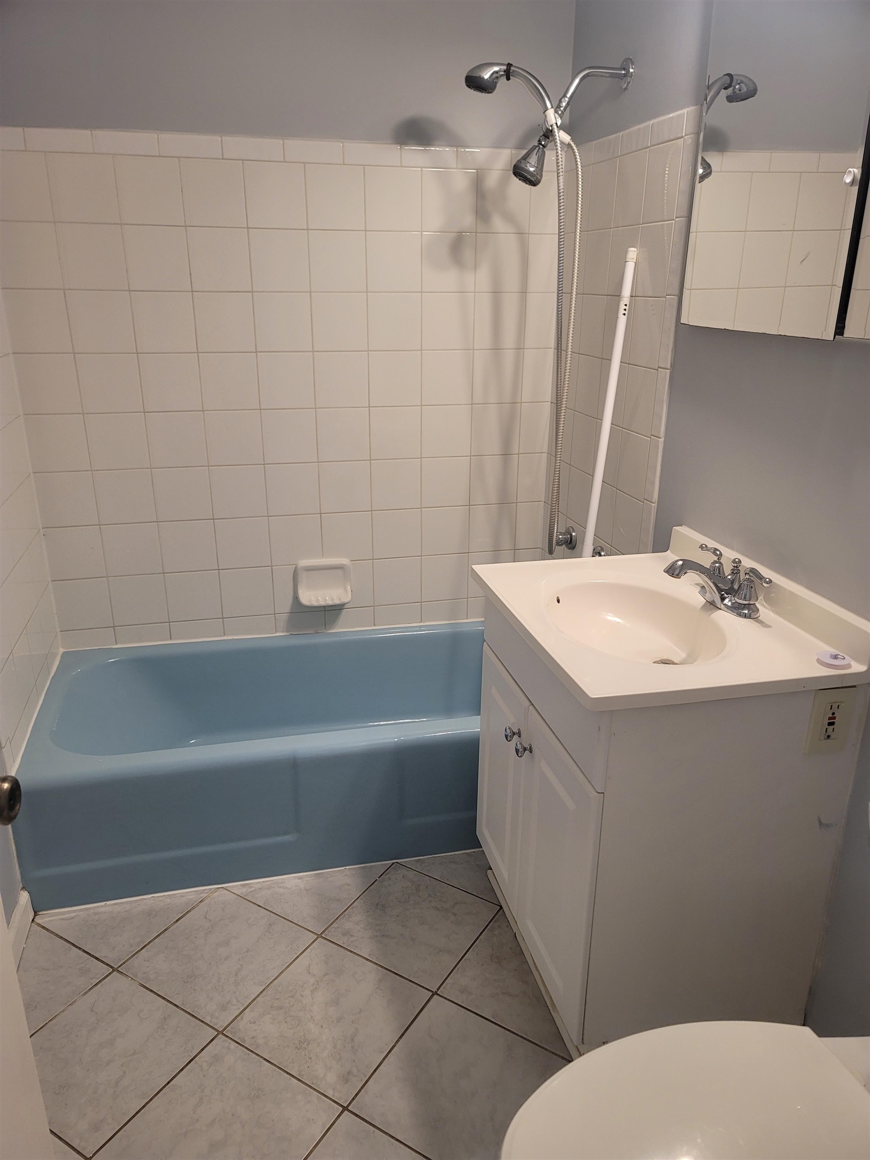 4807 Highcrest Road Rockford, IL 61107 - Photo 15 of 18 a bathroom with a sink a toilet and a bathtub