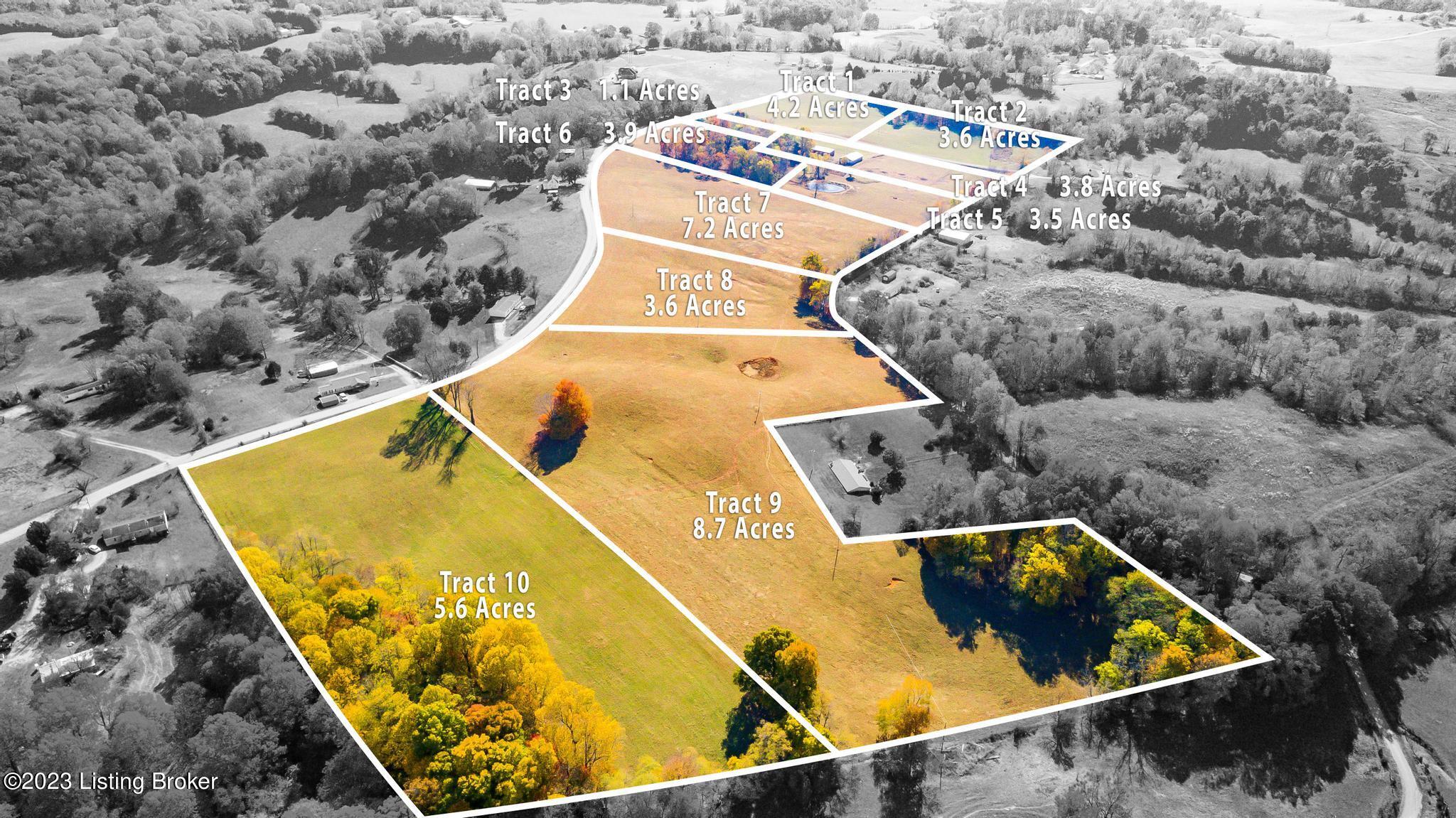 2385 Marshall Ridge Road Greensburg, KY 42743 - Photo 3 of 22 Aerial Tract View