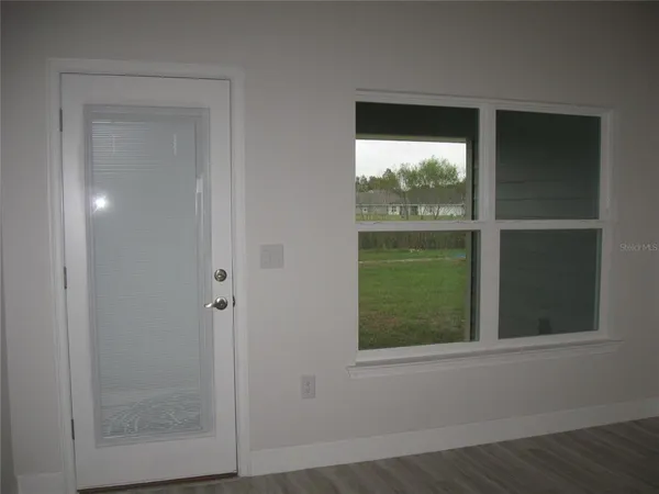 a view of lot of window