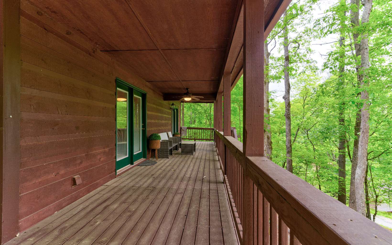 22 Kings Court Ellijay, GA 30540 - Photo 17 of 54 a view of balcony with wooden floor