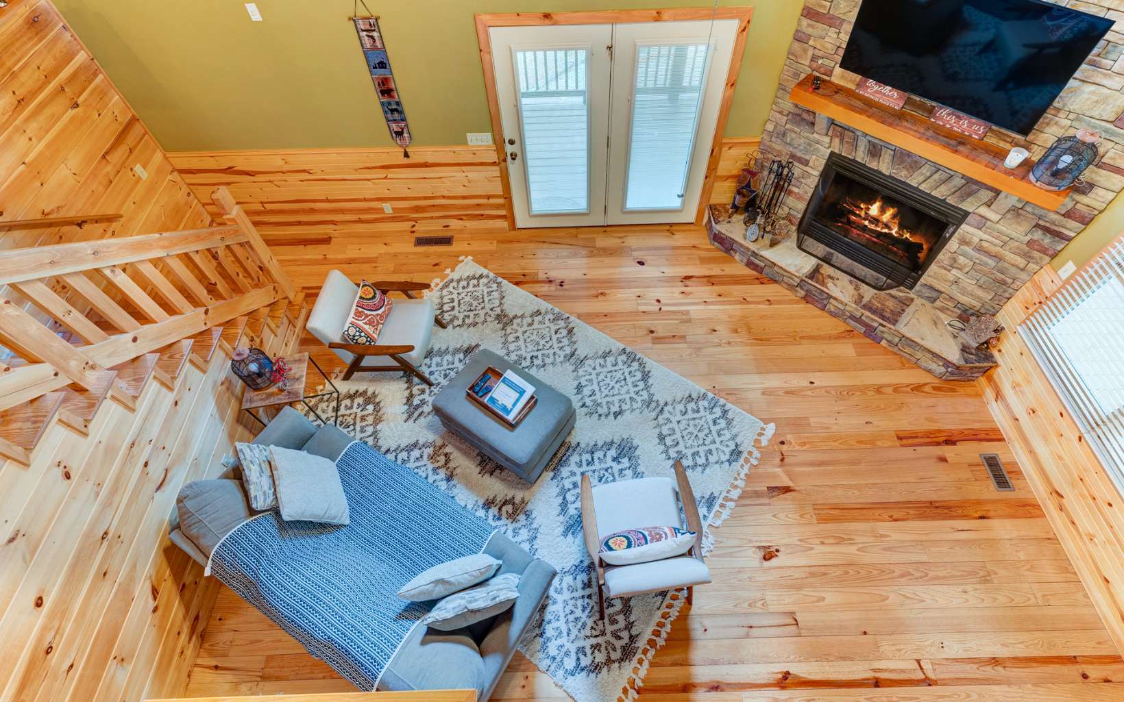 22 Kings Court Ellijay, GA 30540 - Photo 24 of 54 a view of living room with furniture and a fireplace