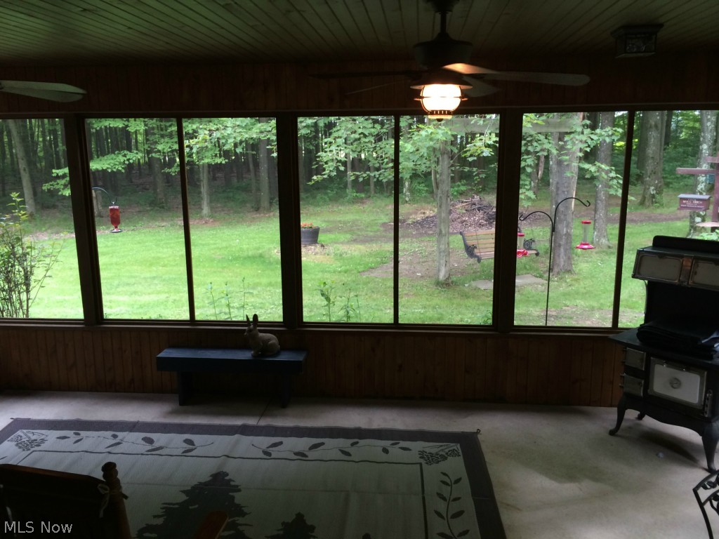 7052 Drake State Line Road Burghill, OH 44404 - Photo 13 of 22 View out of the Sunroom.