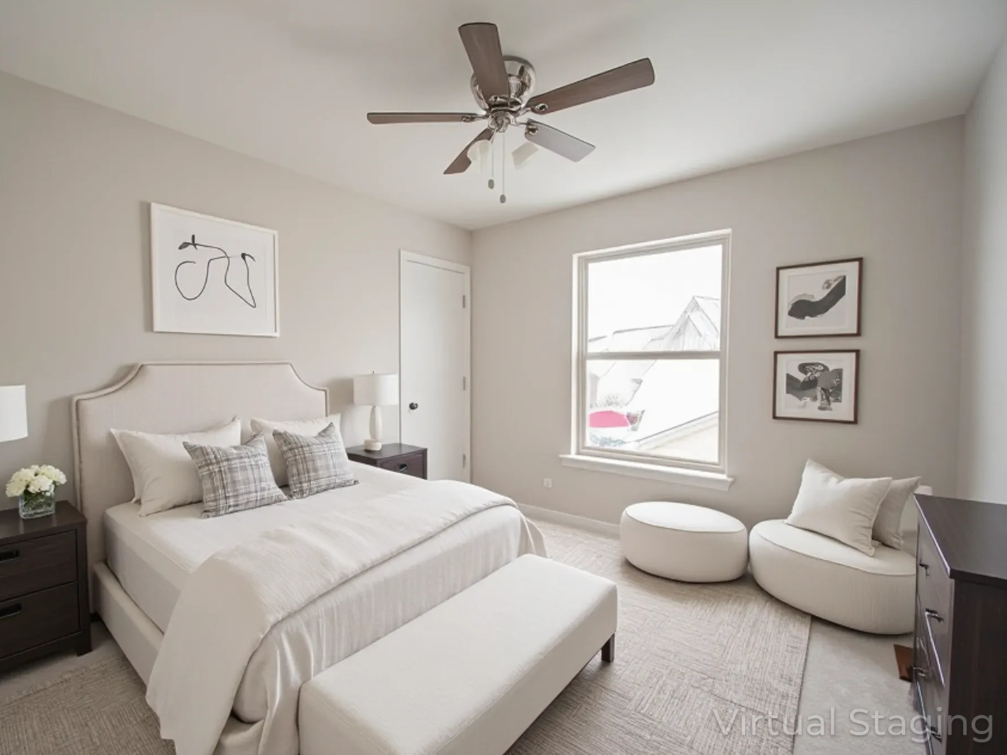 2084 Kentland Drive Romeoville, IL 60446 - Photo 5 of 9 a bedroom with a bed and a couch