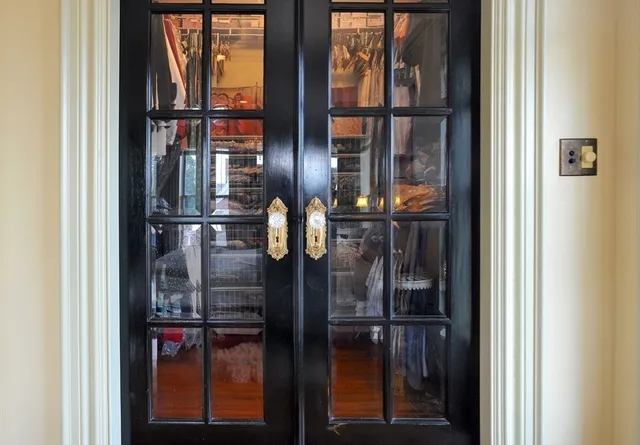 a close view of water heater room