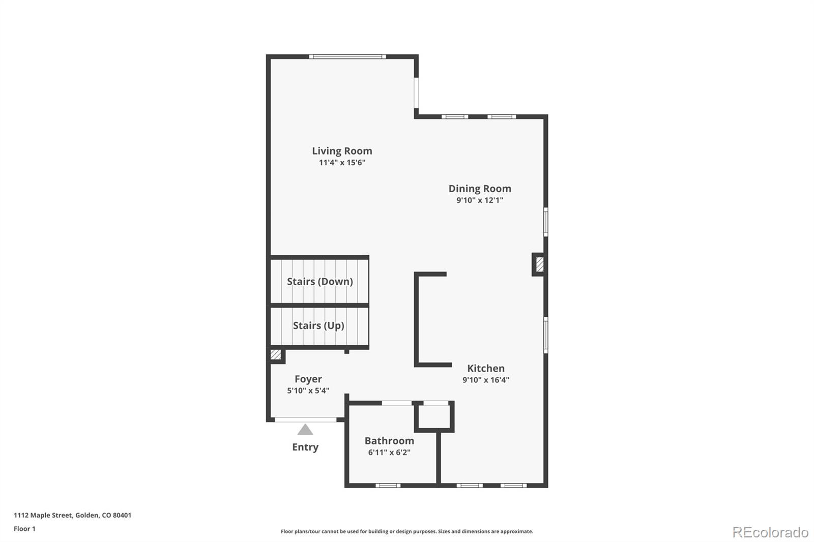1112 Maple Street Golden, CO 80401 - Photo 34 of 36 a picture of a floor plan