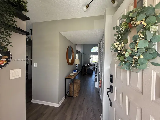 a view of a entryway of a house