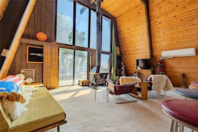 a outdoor space with patio the couches and a potted plant on a table
