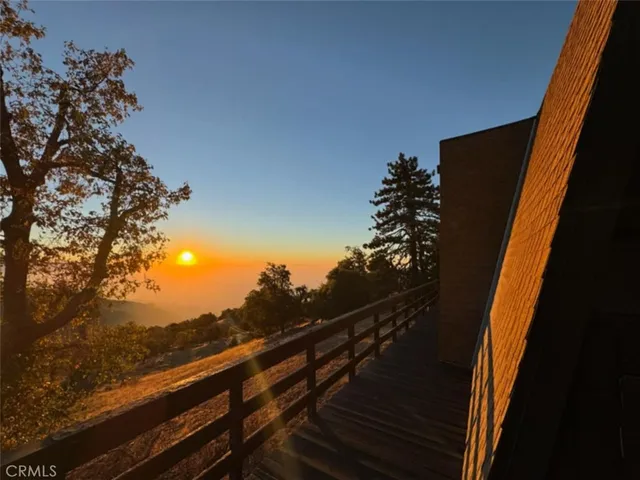 a view of mountain view from a balcony
