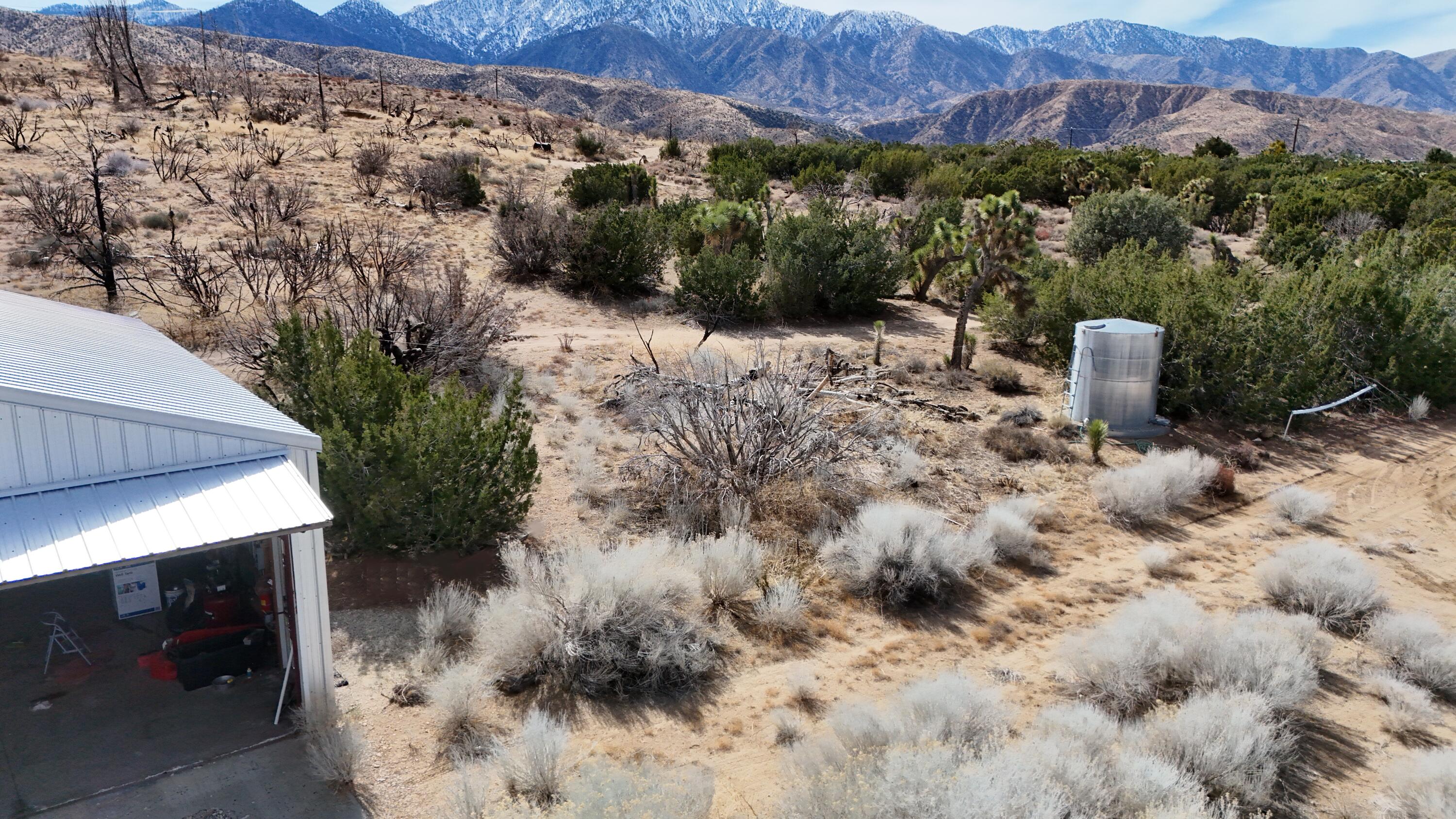 17120 Bob's Gap Road Valyermo, CA 93563 - Photo 10 of 26 a view of a back yard with a mountain