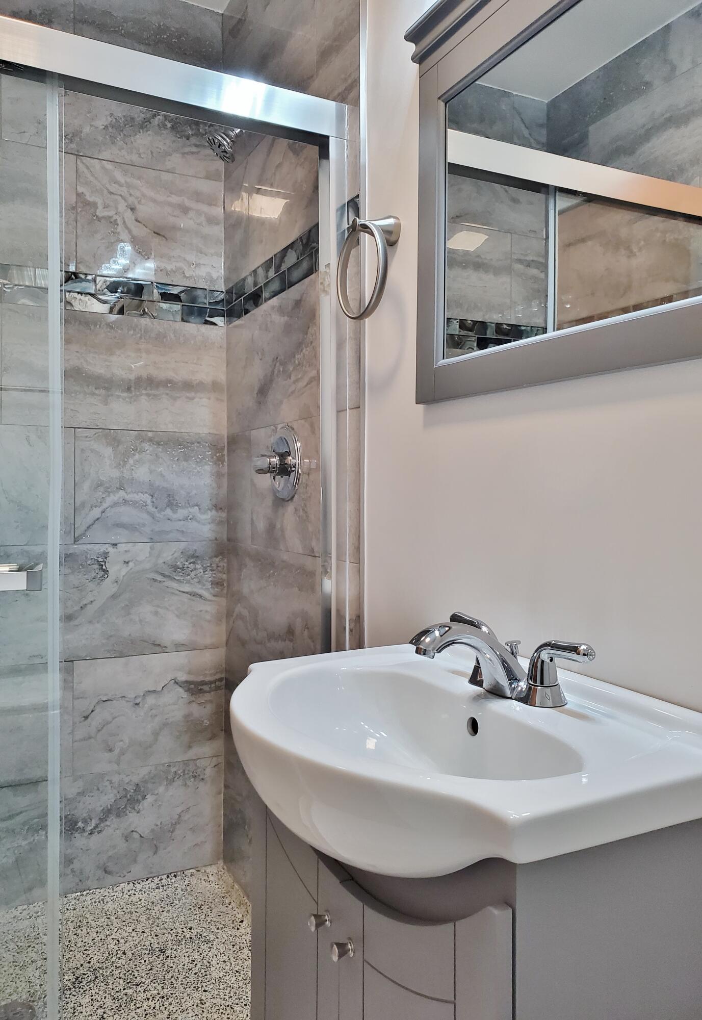 1441 North Wozniak Road La Porte, IN 46350 - Photo 24 of 46 a bathroom with a sink and mirror