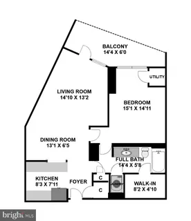 $519,000 | 555 Massachusetts Avenue Northwest, Unit 1419, Washington, DC 20001