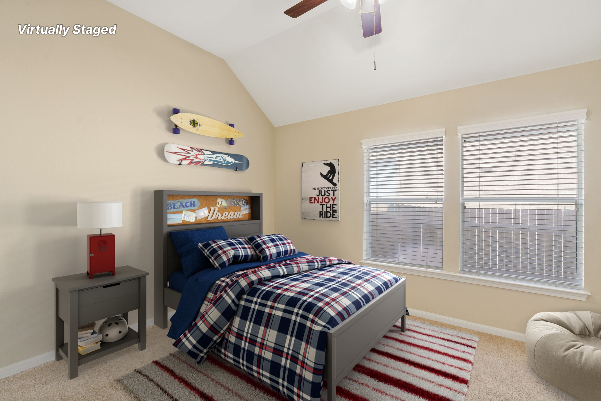 3501 Shellcastle Lane Round Rock, TX 78681 - Photo 14 of 19 a bedroom with a bed and wooden floor