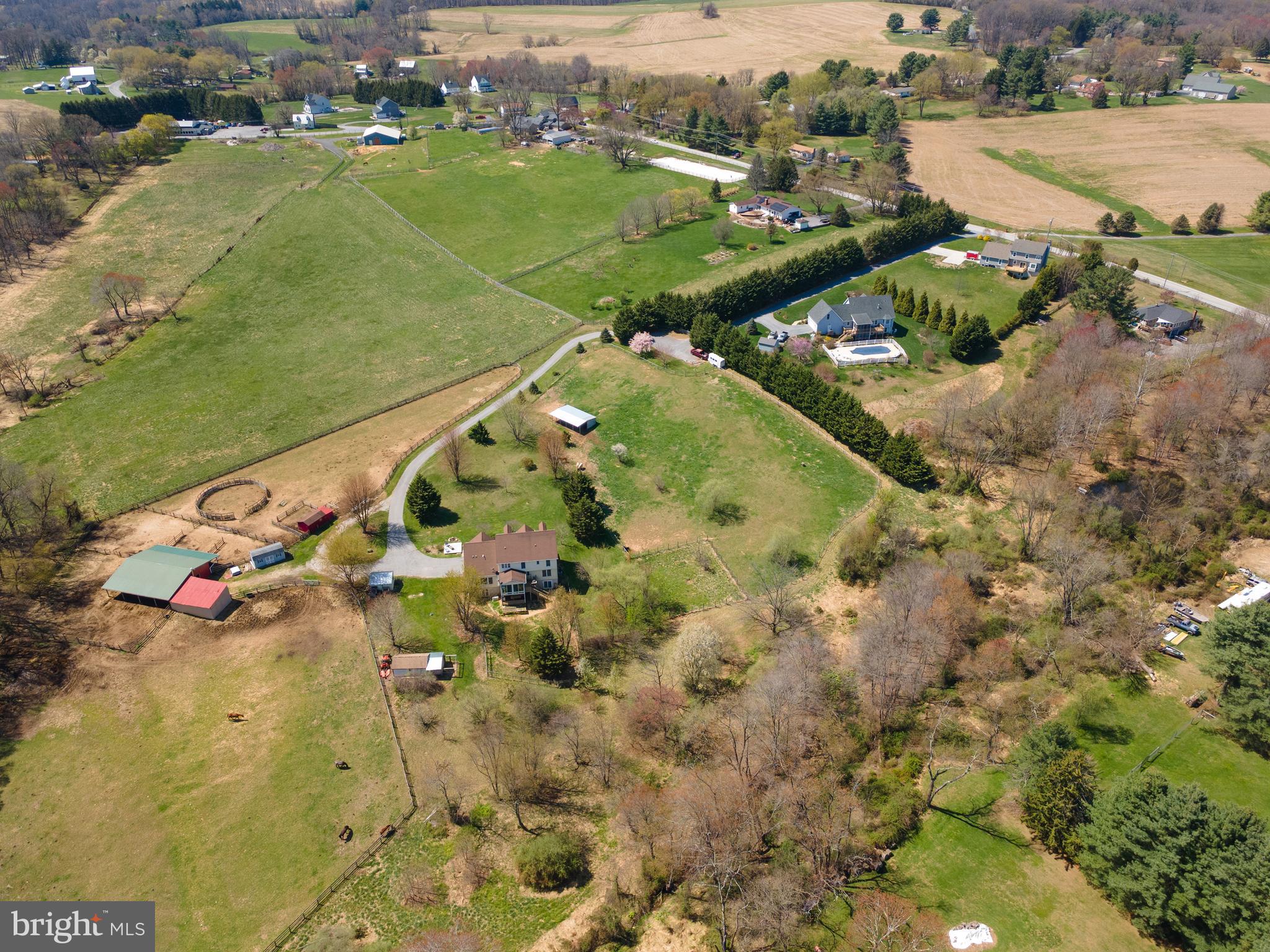 4525 Beckleysville Road Hampstead, MD 21074 - Photo 67 of 80 an aerial view of a residential houses with outdoor space