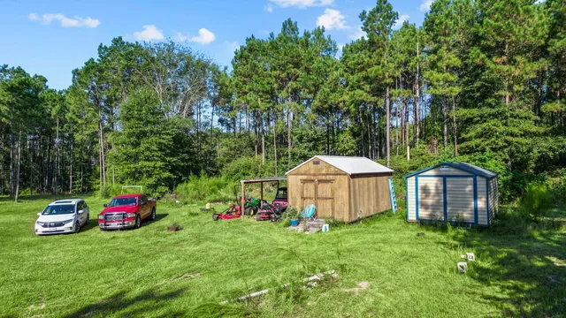 a childrens park with lots of swings and slides