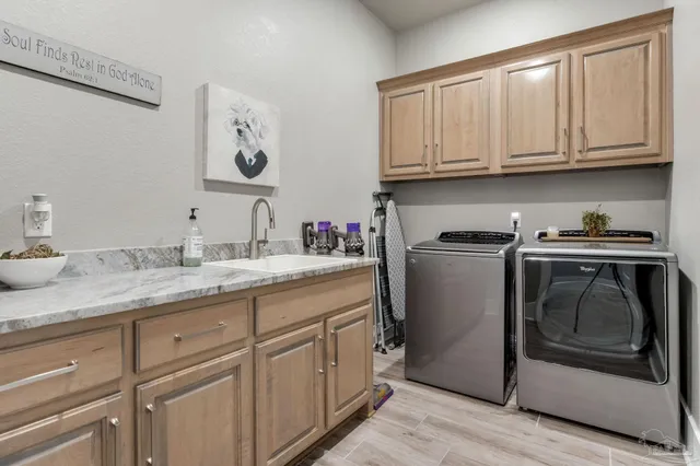 a view of a garden with an outdoor space