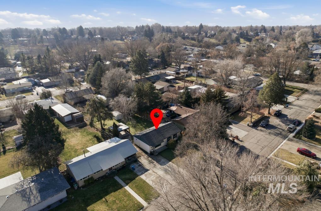 5603 West Edson Street Boise, ID 83705 - Photo 7 of 43 Aerial view of property's location featuring nearby suburban area