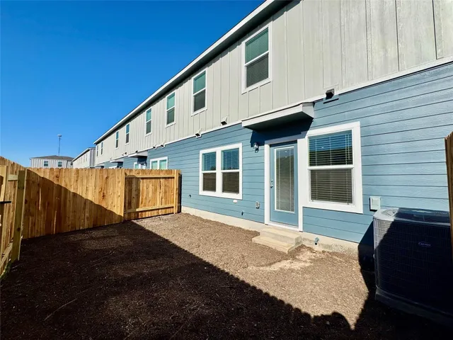 a backyard of a house