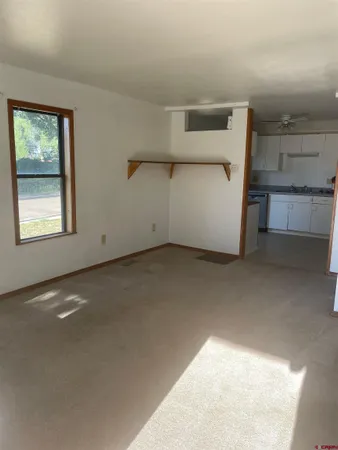 a view of a garage