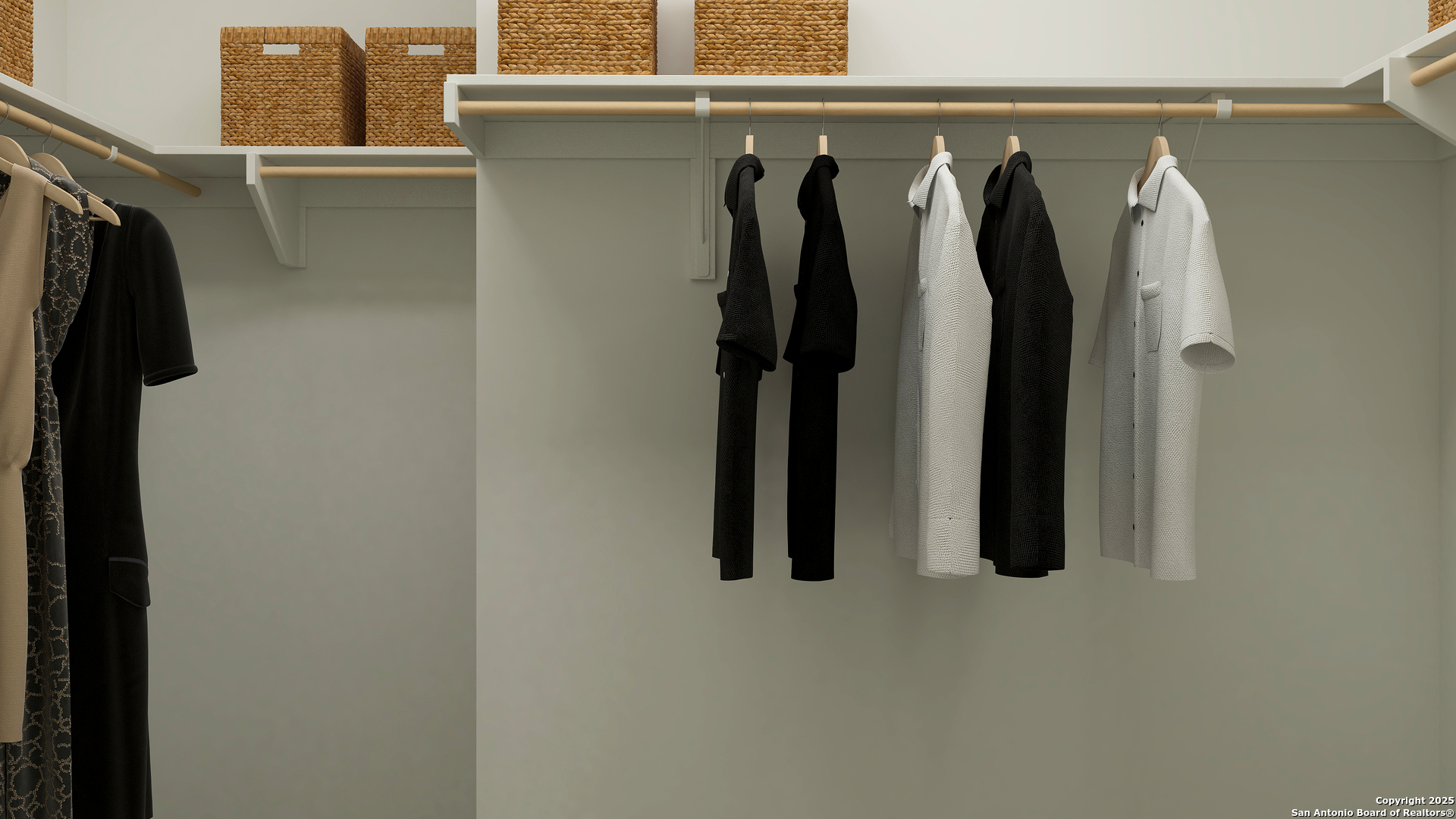 156 Rawhide Ridge Pleasanton, TX 78064 - Photo 26 of 26 a view of walk in closet with clothes and shoes